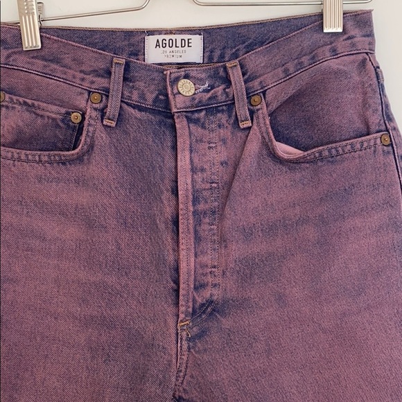 Agolde Riley High Rise Straight Crop Jeans - Picture 2 of 10